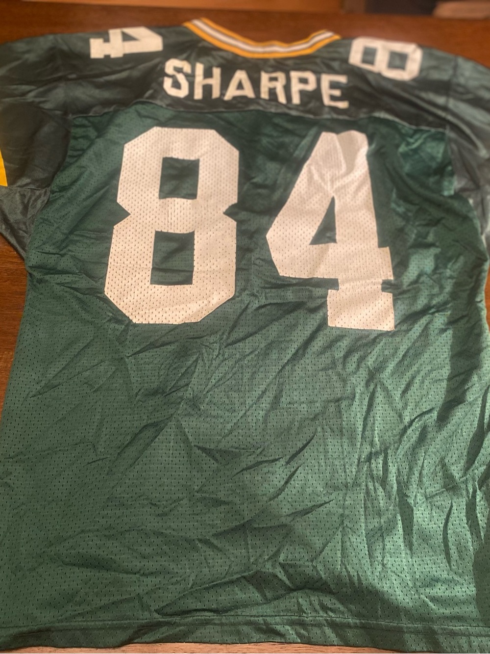 Vintage 90s Wilson Green Bay Packers Sterling Sharpe #84 Jersey NFL Mens Large